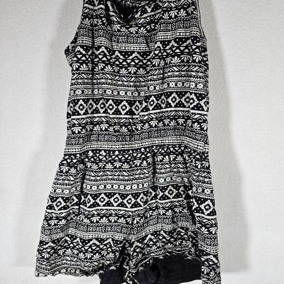 Old Navy Girls Kids Dress Black White Cotton Size L (10-12) - Picture 3 of 10